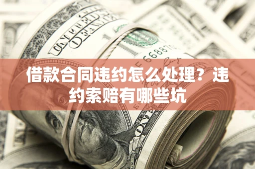 济南借款合同违约怎么处理？违约索赔有哪些坑
