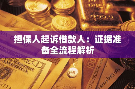 济南担保人起诉借款人：证据准备全流程解析