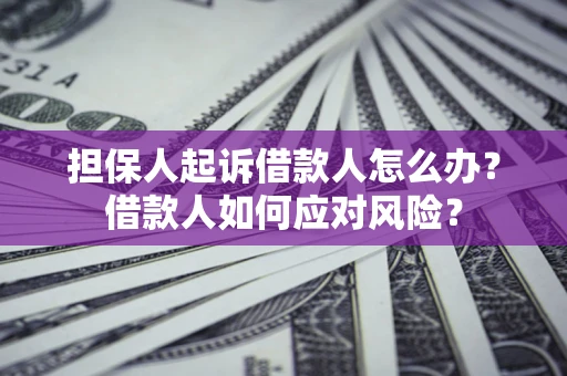 济南担保人起诉借款人怎么办？借款人如何应对风险？