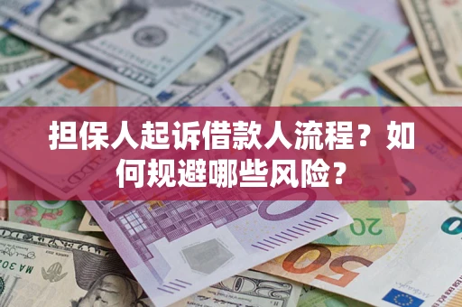 济南担保人起诉借款人流程？如何规避哪些风险？